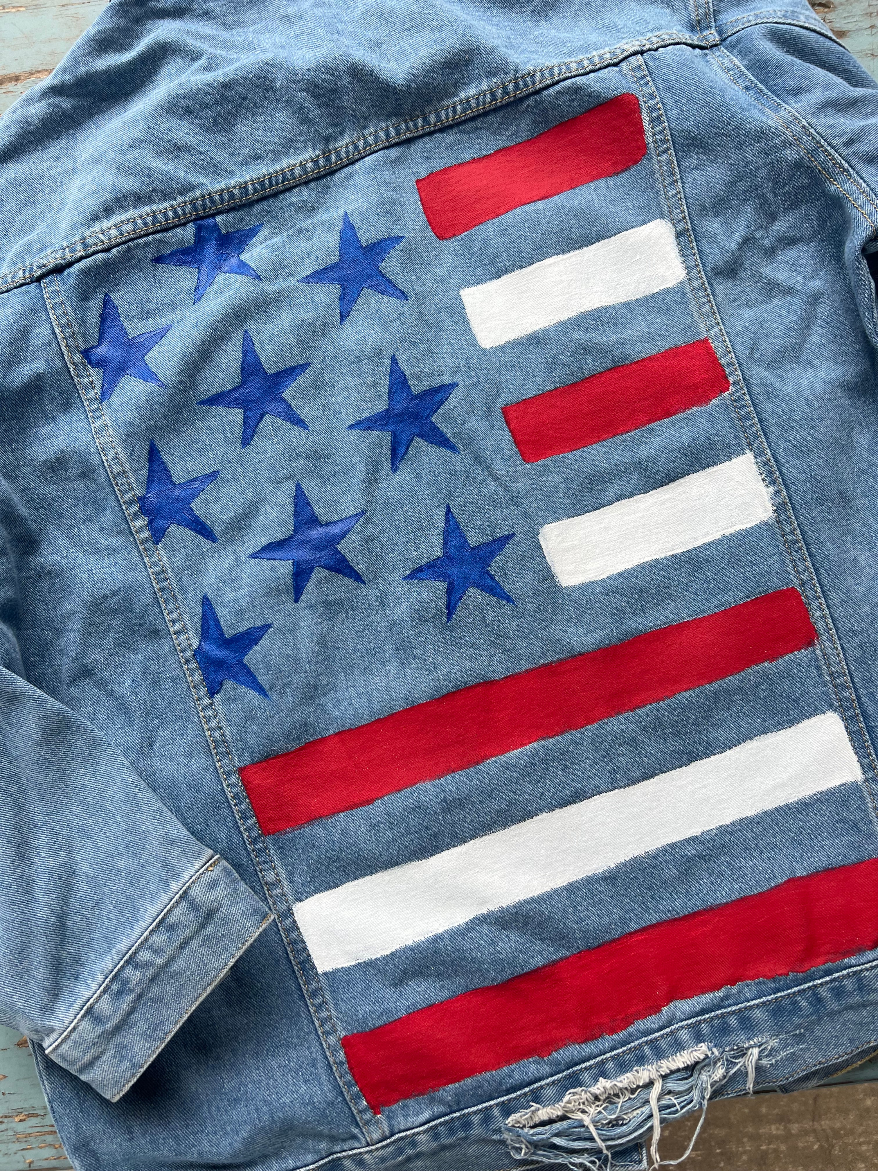 Custom Hand-Painted Jean Jacket