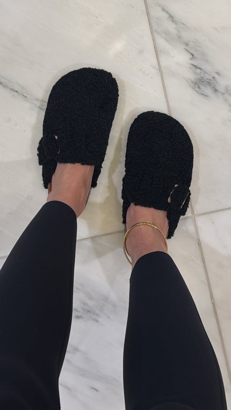 Faux Fur Clogs