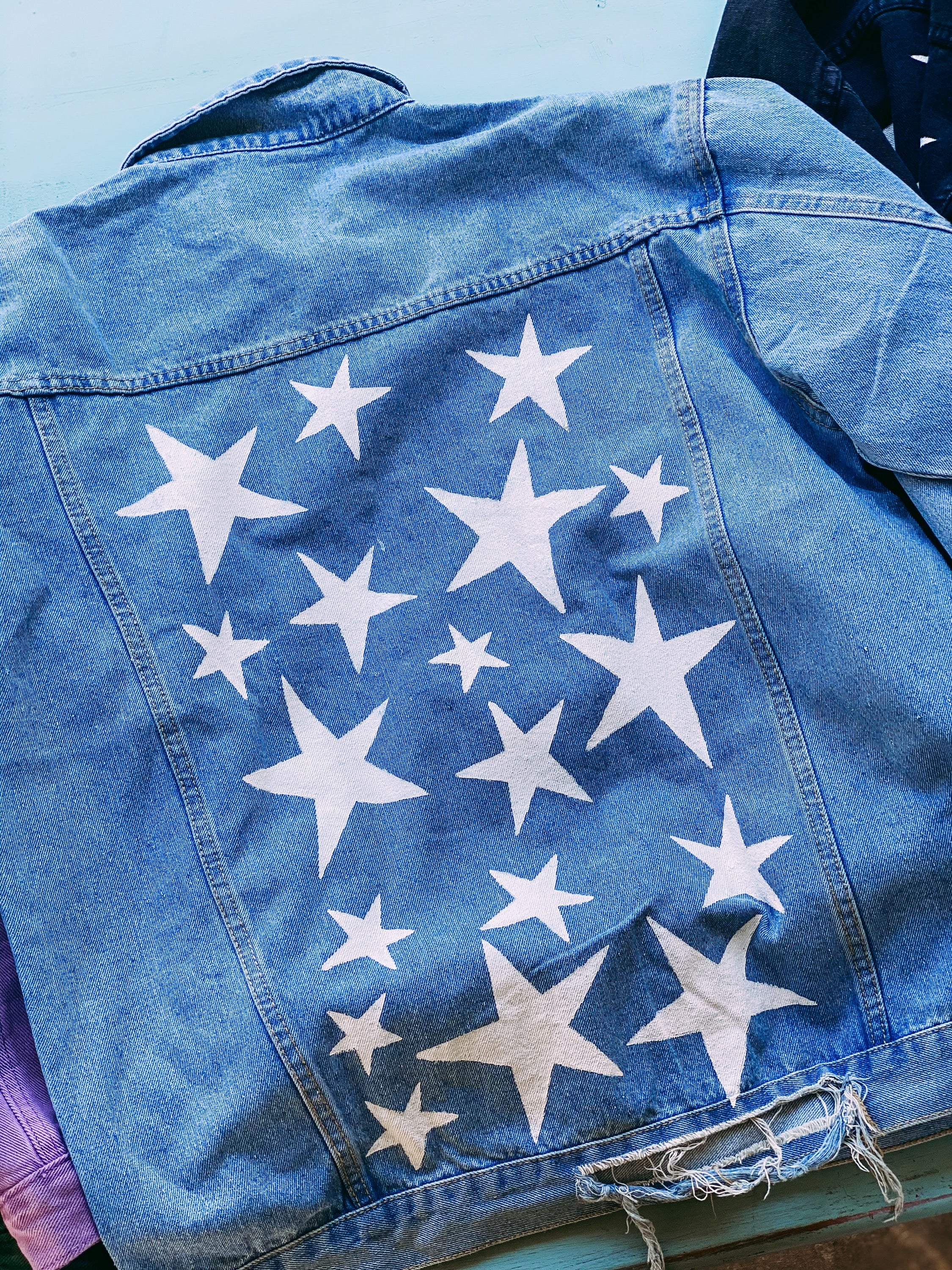 Custom Hand-Painted Jean Jacket