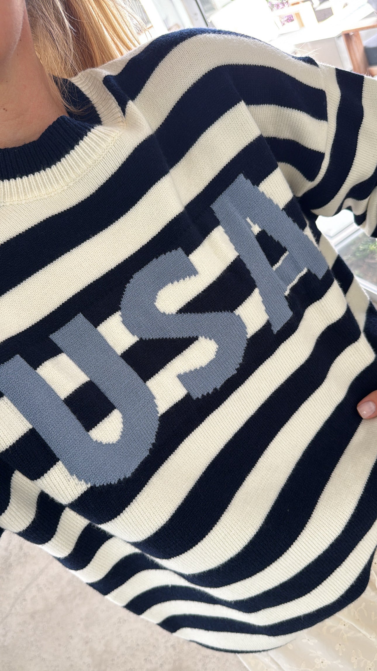 USA Stripe Sweater