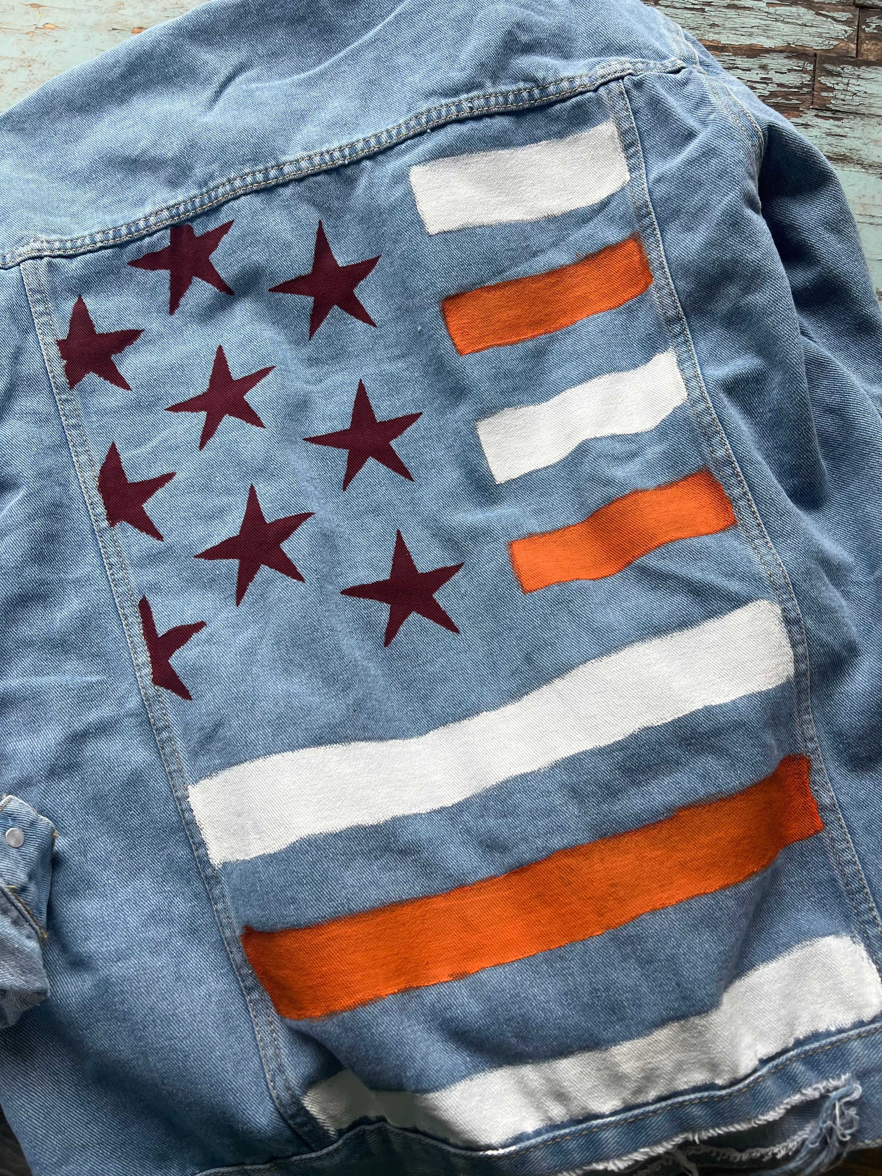 Custom Hand-Painted Jean Jacket