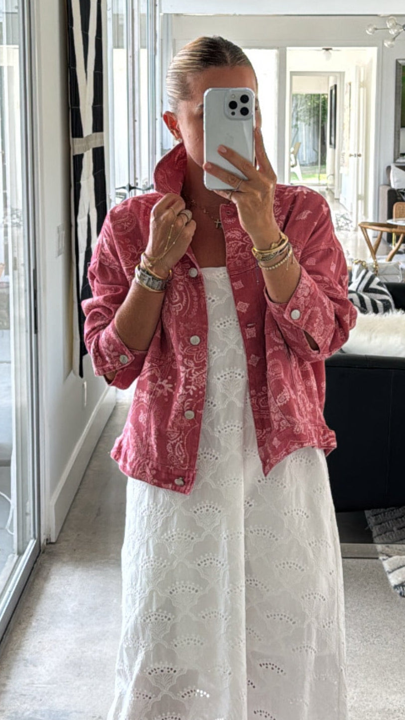 Bandana Denim Shacket