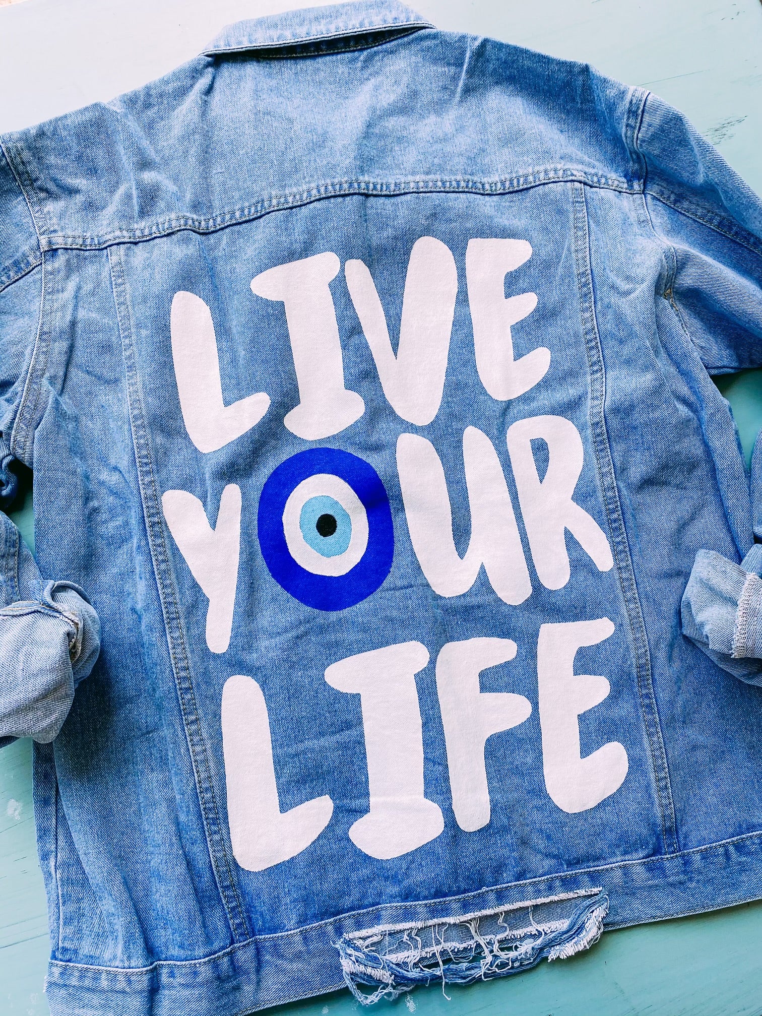 Custom Hand-Painted Jean Jacket