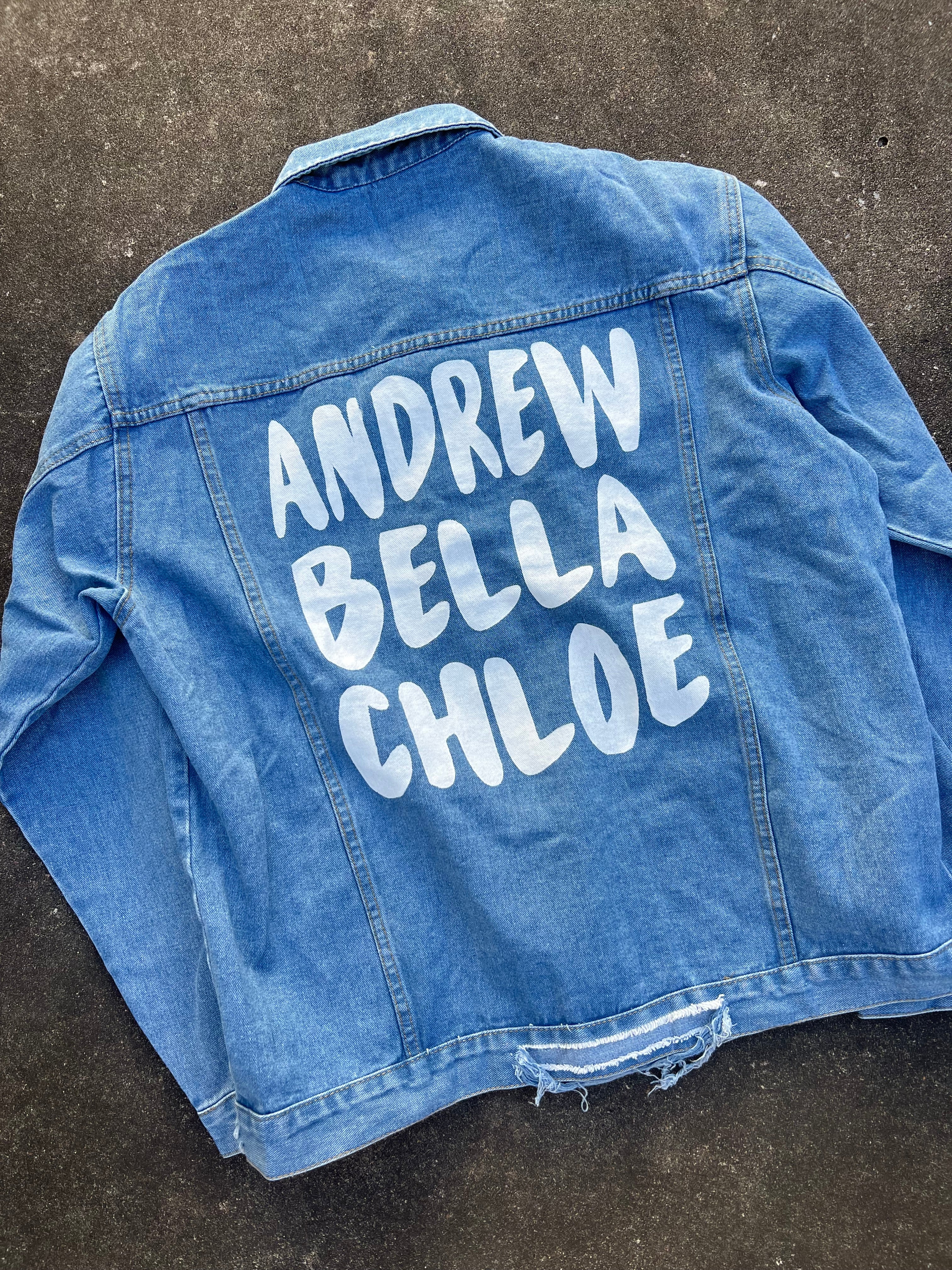 Custom Hand-Painted Jean Jacket