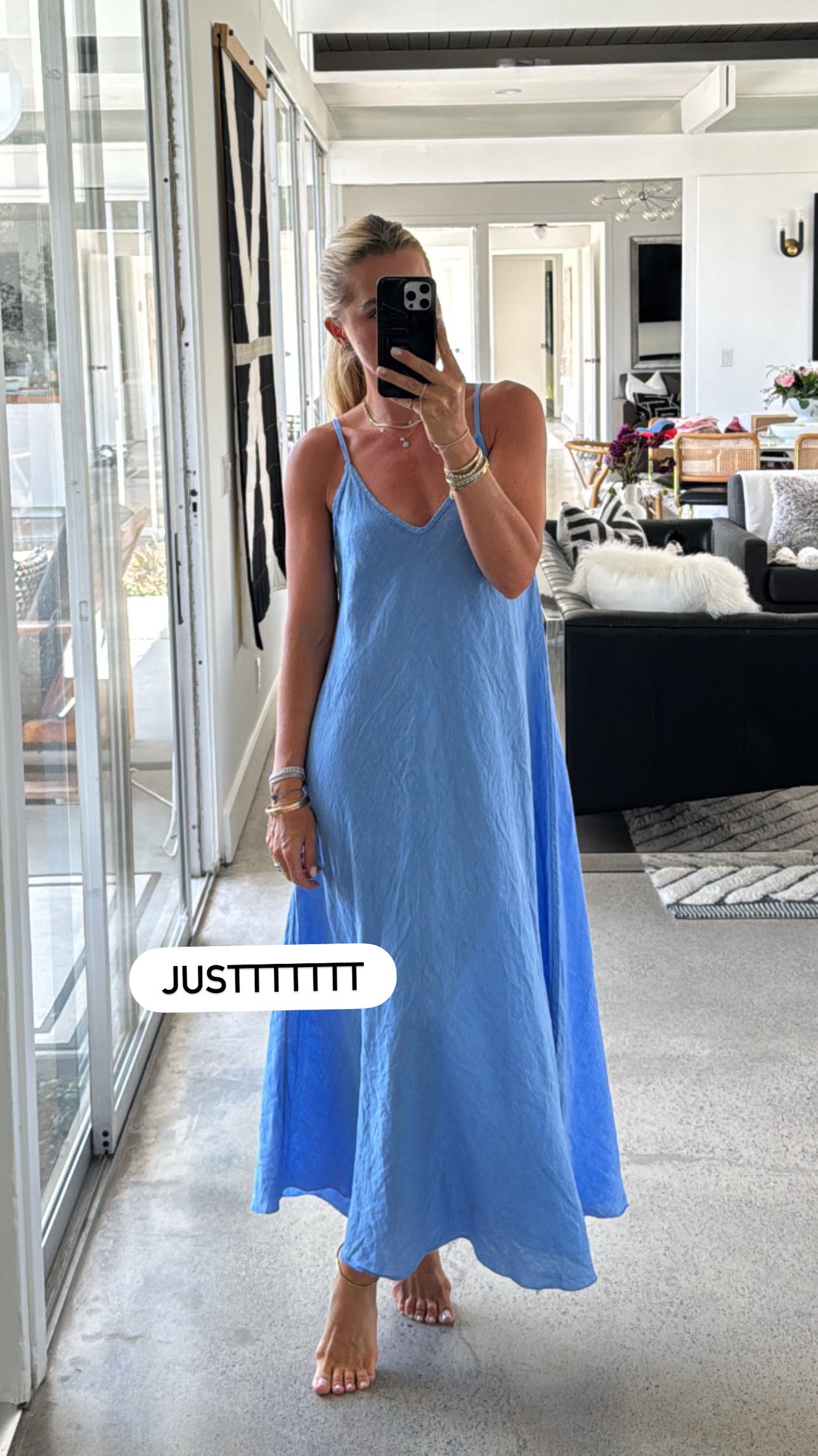 Florence Linen Tank Dress