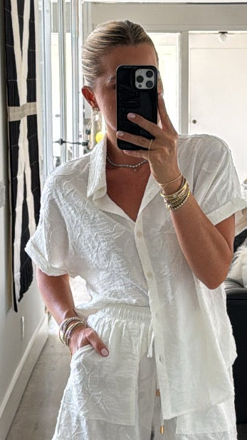 Teagan Short Sleeve Button Down