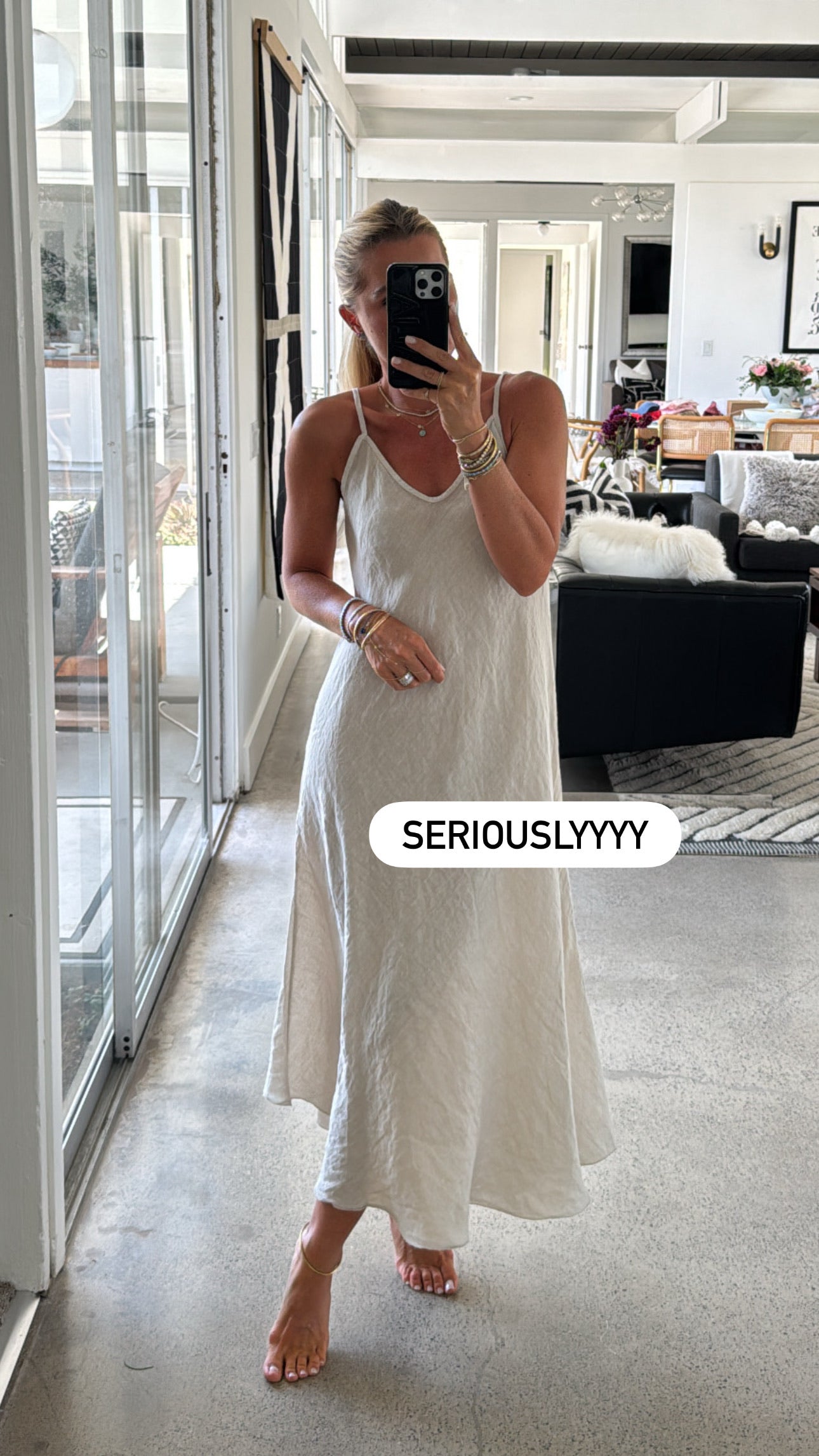 Florence Linen Tank Dress