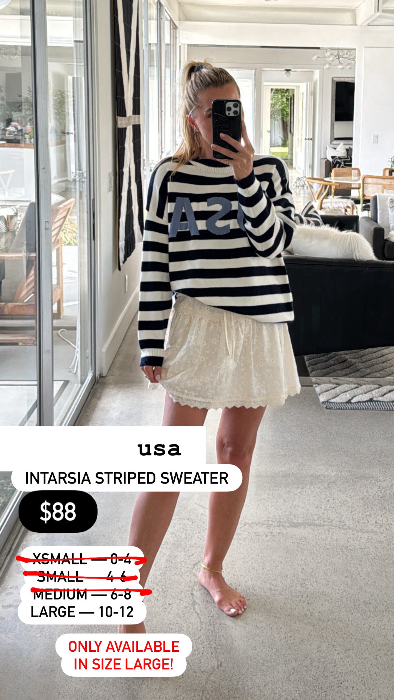 USA Stripe Sweater