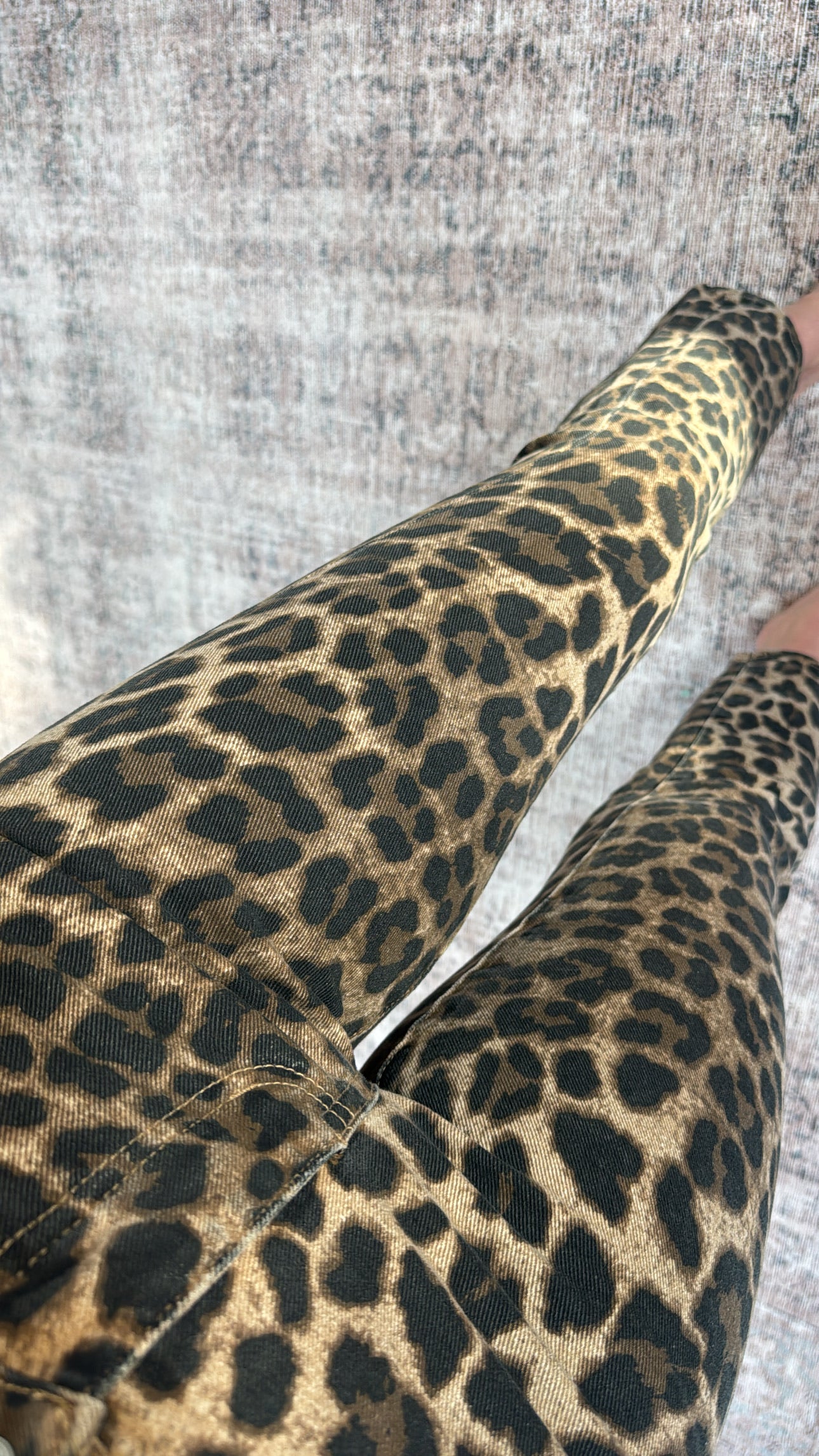 Blair Leopard Kick Flare Jeans