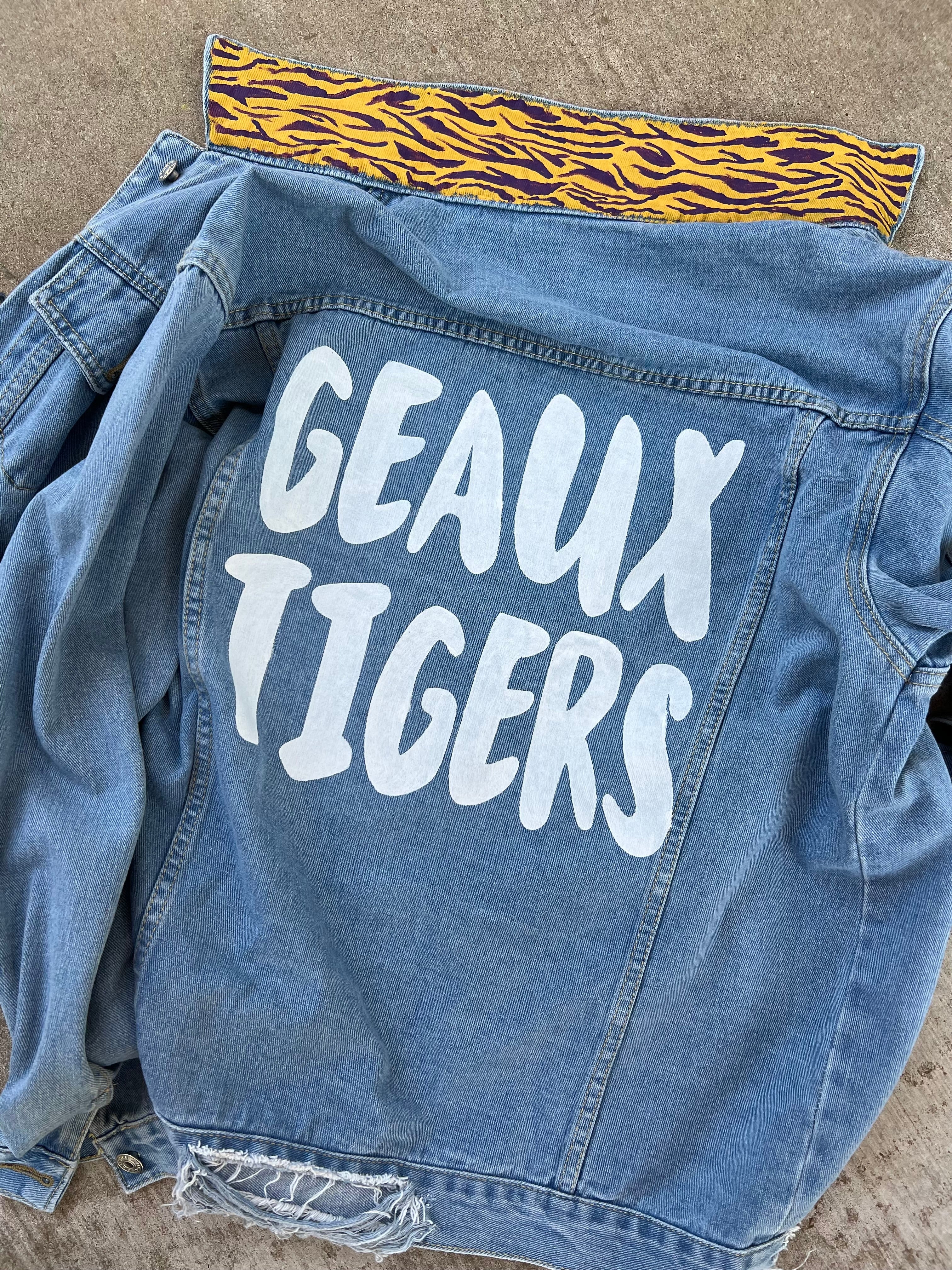 Custom Hand-Painted Jean Jacket