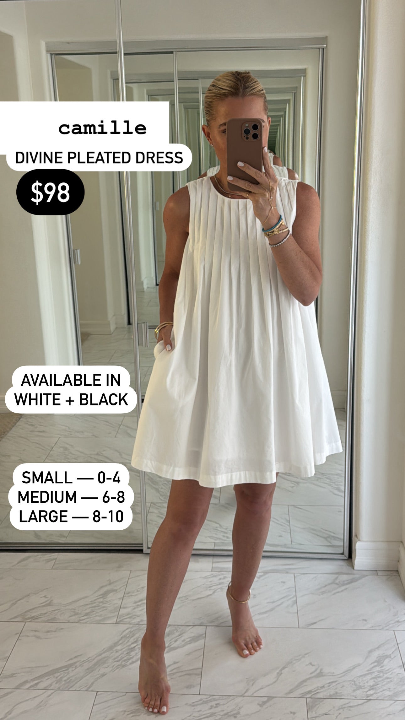 Camille Pleated Mini Dress