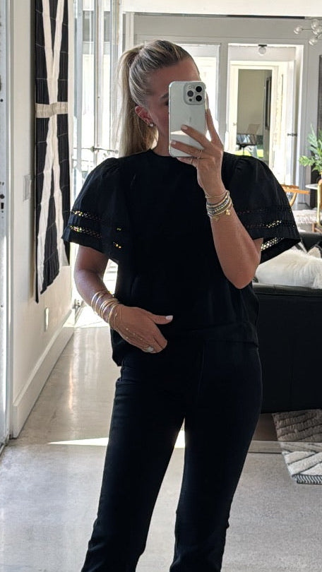 Amanda Flutter Sleeve Tee