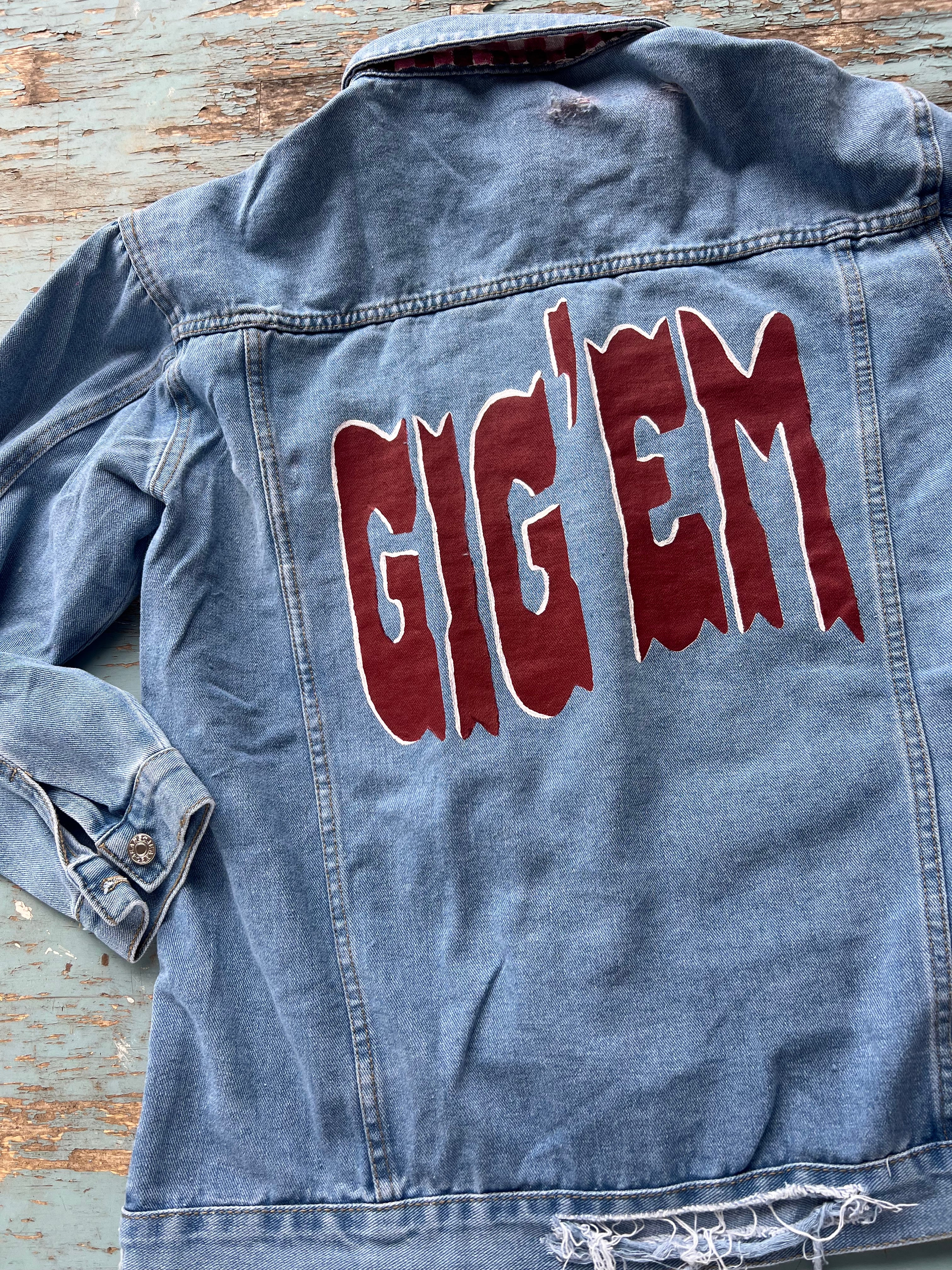 Custom Hand-Painted Jean Jacket