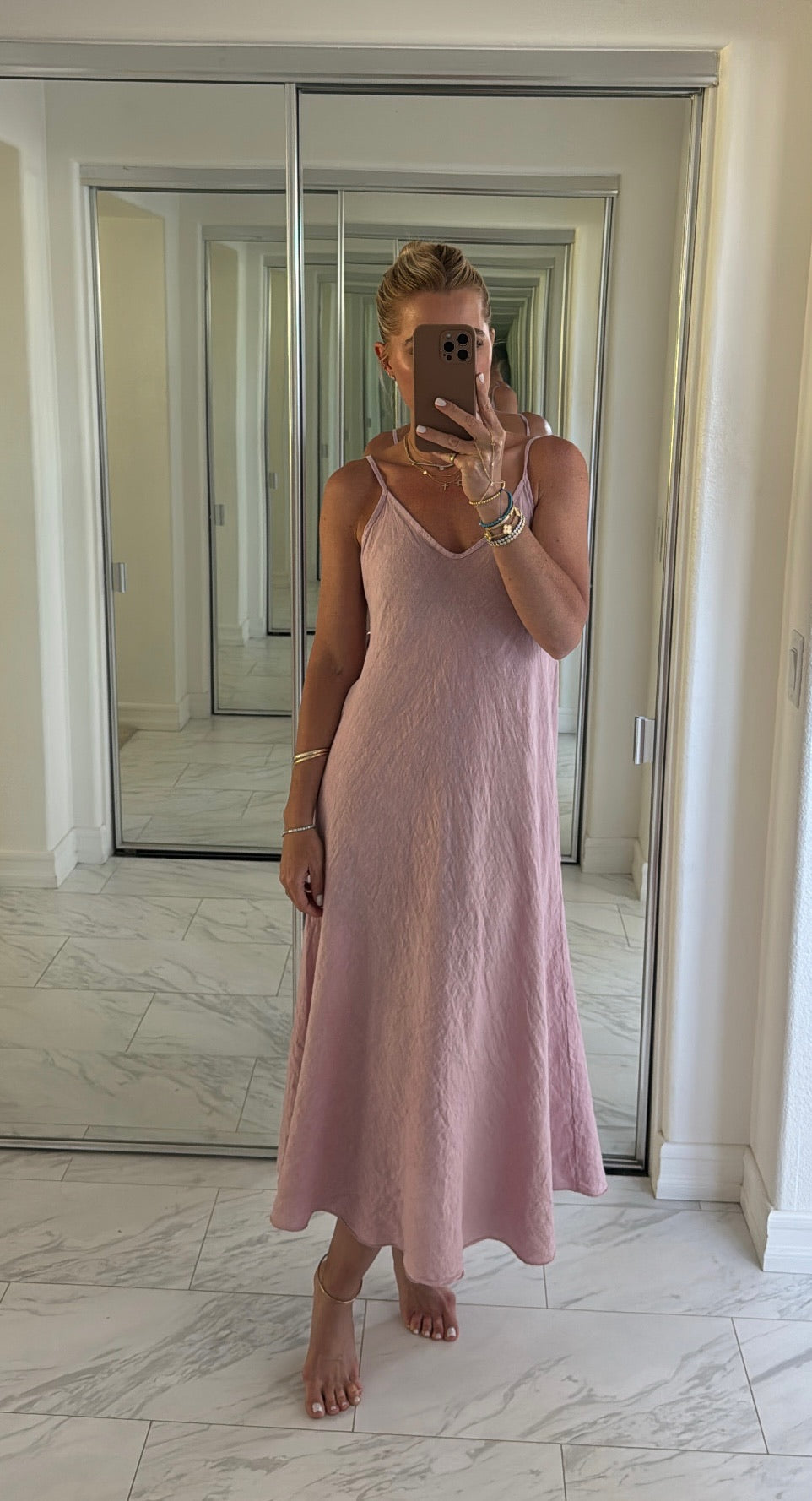 Florence Linen Tank Dress