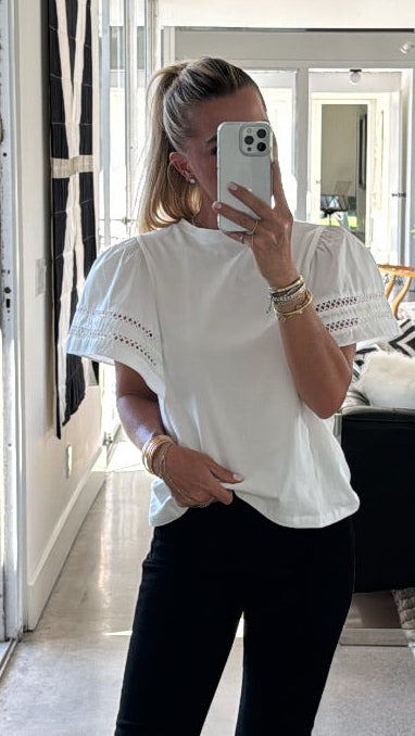 Amanda Flutter Sleeve Tee
