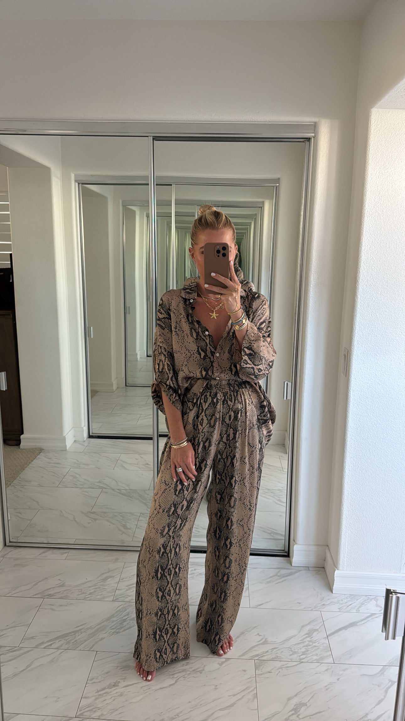 Trisha Palazzo Snake Pants