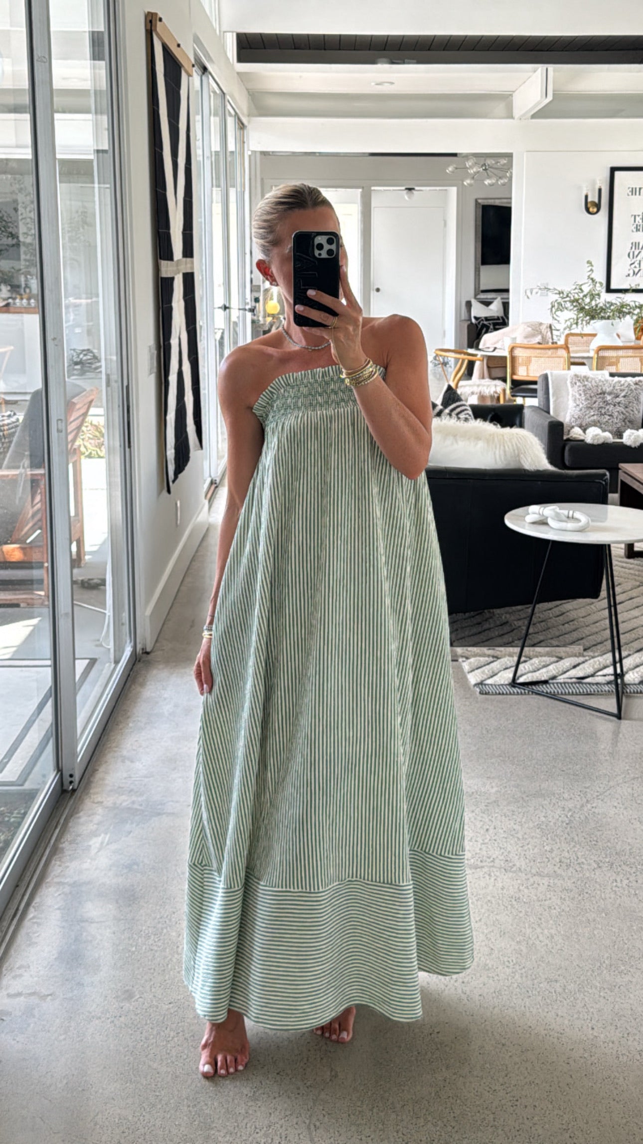 Bekah Smocked Maxi Dress