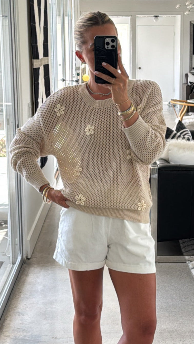 Kauai Flower Sweater