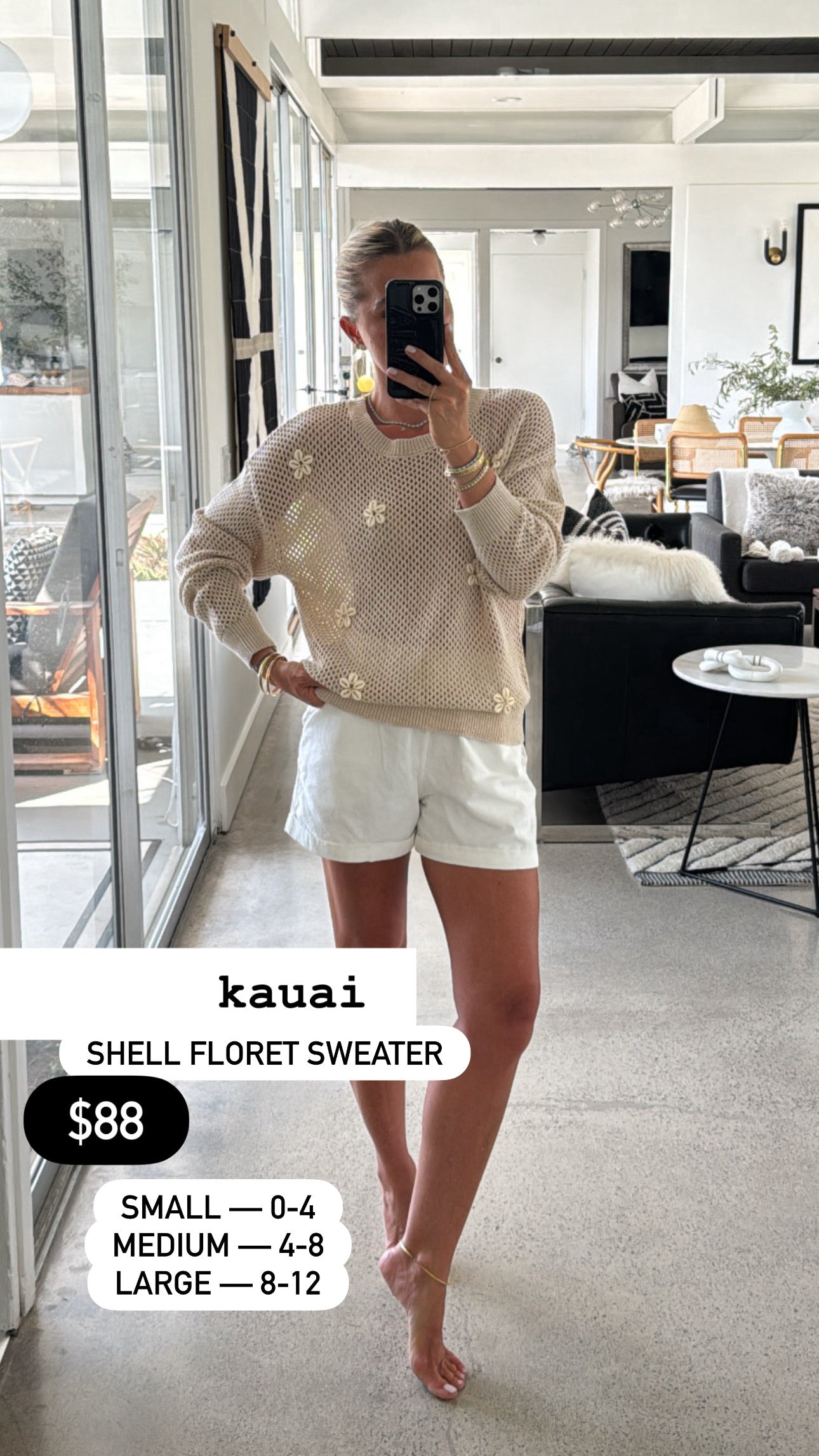 Kauai Flower Sweater