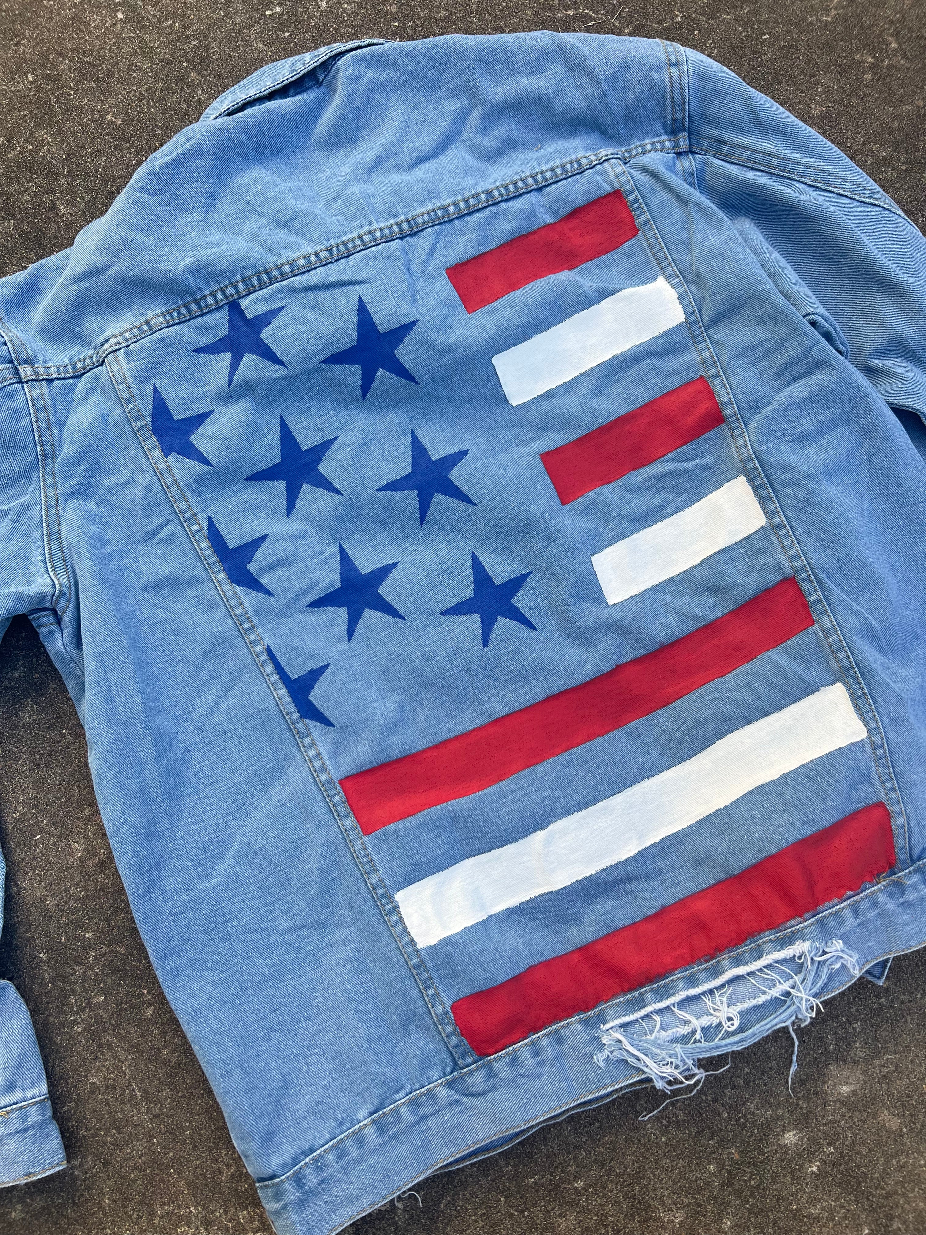 Custom Hand-Painted Jean Jacket