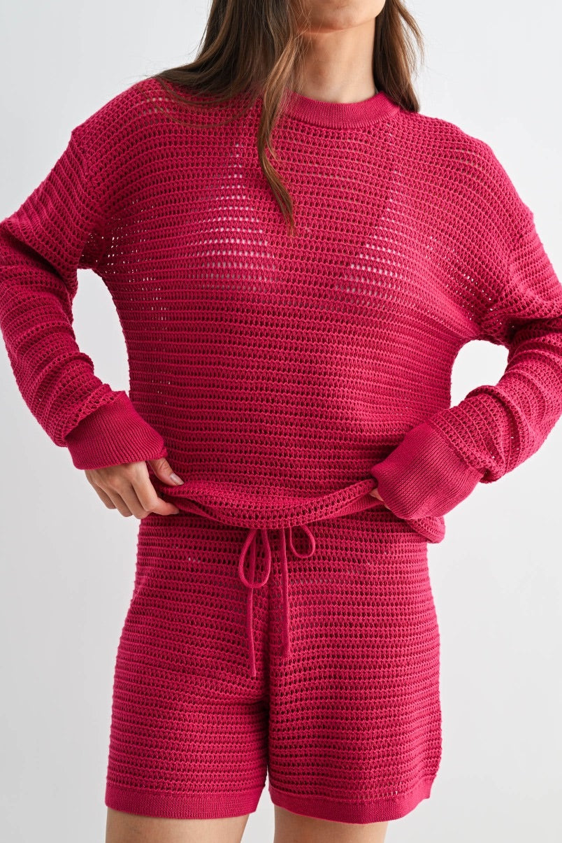 Estelle Crochet Pullover