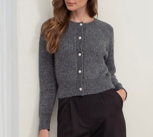 Kennedy Pearl Button Cardi