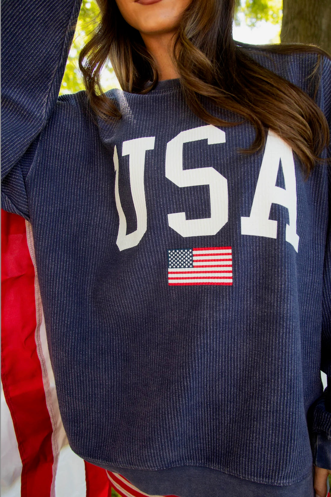 USA Corded Sweatshirt