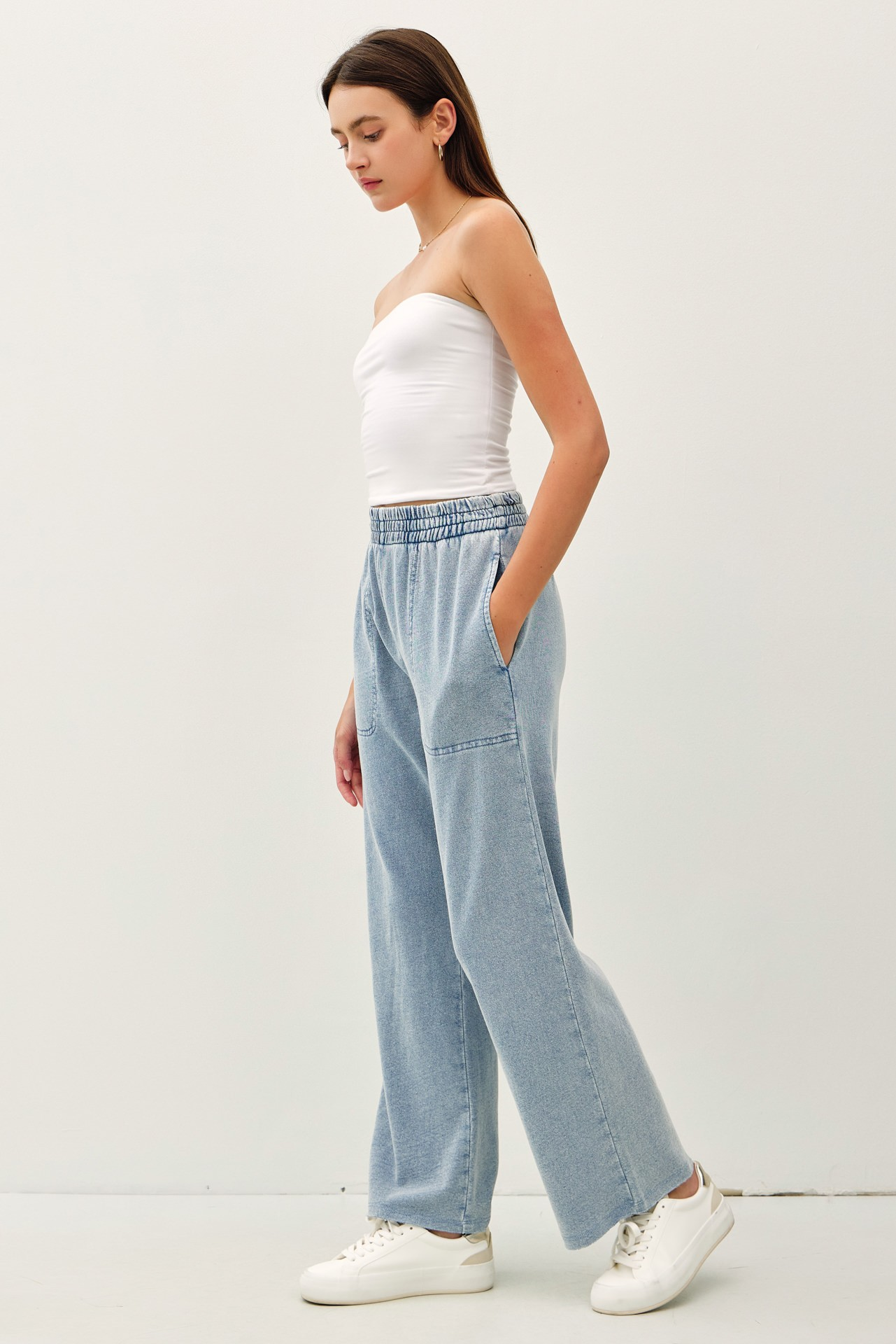 Denim Wash Lounge Pants